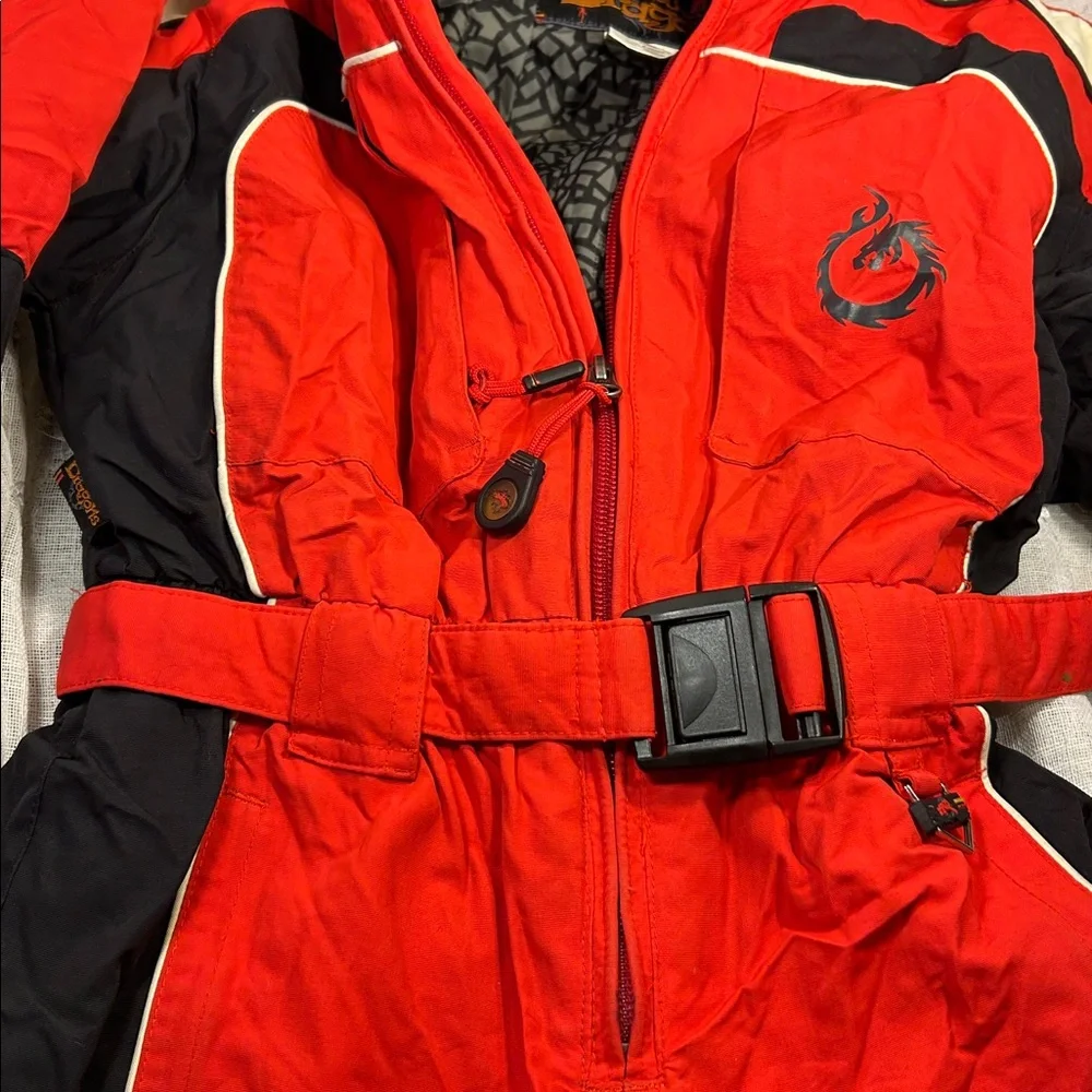 Snow Dragons snowsuit stamped size M-5 K00047